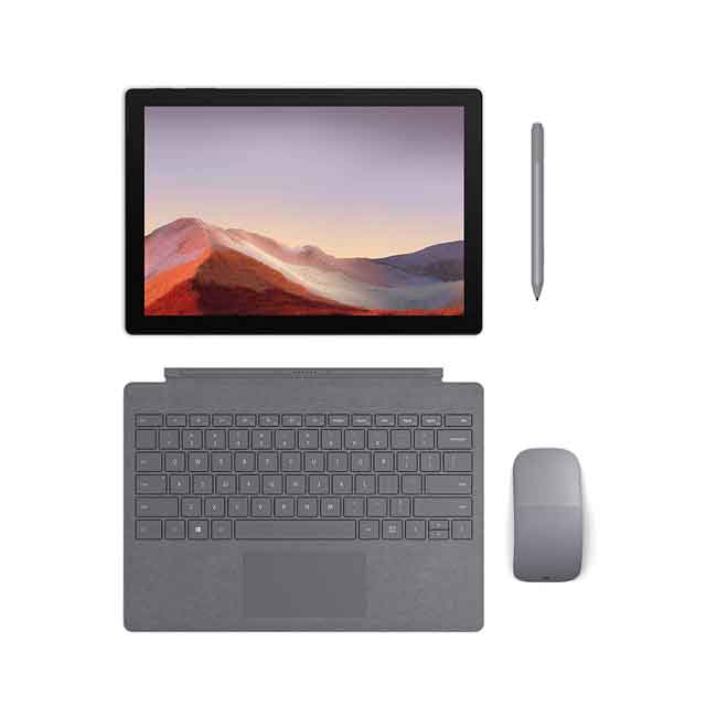 تبلت مایکروسافت Surface pro 7 2019 ظرفیت 128 گیگابایت-(نقره ای)