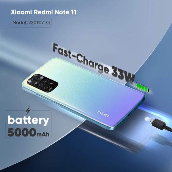 گوشی موبایل شیائومی مدل Redmi Note 11 دو سیم‌ کارت ظرفیت 64 گیگابایت و رم 4 گیگابایت
