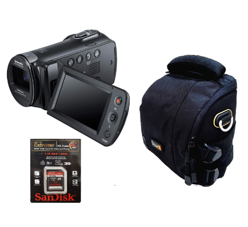 دوربین فیلم برداری و عکاسی سامسونگ مدل HMX-F80 به همراه کیف و کارت حافظه