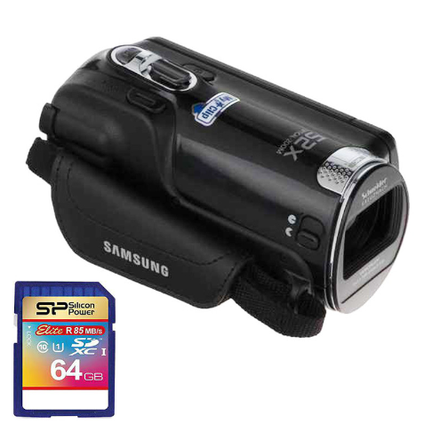 دوربین فیلم برداری سامسونگ مدل HMX-F810 به همراه کارت حافظه 64GB